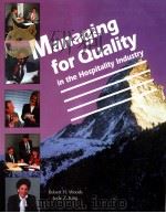 MANAGING FOR QUALITY IN THE HOSPITALITY INDUSTRY 1996 PDF电子版封面
