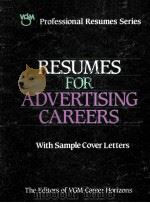 RESUMES FOR ADVERTISING CAREERS 1993 PDF电子版封面