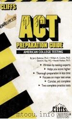 CLIFFS ENHANCED AMERICAN COLLEGE TESTING PREPARATION GUIDE 1989 PDF电子版封面