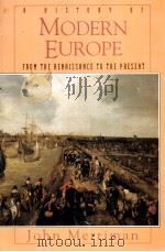 A HISTORY OF MODERN EUROPE FROM THE RENAISSANCE TO THE PRESENT（1996 PDF版）