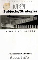 SUBJECTS/STRATEGIES:A WRITER‘S READER EIGHTH EDITION 1999 PDF电子版封面