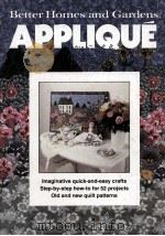 APPLIQUE:BETTER HOMES AND GARDENS 1978 PDF电子版封面