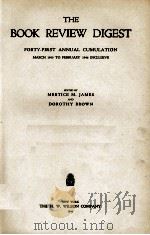 THE BOOK REVIEW DIGEST（1946 PDF版）