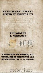 A DISCOURSE NO.METHOD BY RENE DESCARTES PDF电子版封面