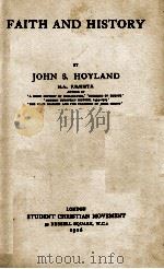 FAITH AND HISTORY（1926 PDF版）