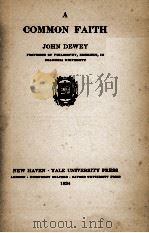 COMMON FAITH（1934 PDF版）