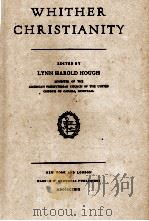 WHITHER CHRISTIANITY（1929 PDF版）
