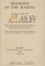 RELIGION IN THE MAKING（1926 PDF版）