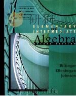 ELEMENTARY AND INTERMEDIATE ALGEBRA CONCEPTS AND APPLICATIONS:A COMBINED APPROACH SECOND EDITION 1998 PDF电子版封面