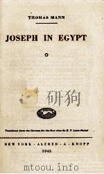 JOSEPH IN  EGYPT   1945  PDF电子版封面     
