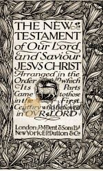 THE NEW TESTAMENT A CHRODOLOGICAL ARRANGEMENT PDF电子版封面