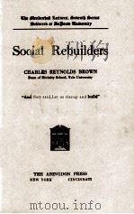 SOCIAL REBUILDERS 1921 PDF电子版封面