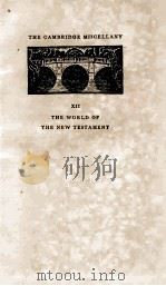 THE WORLD OF THE NEW TESTAMENT（1933 PDF版）