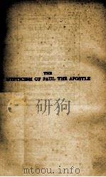 THE MYSTICISM OF PAUL THE APOSTLE（1931 PDF版）