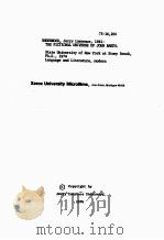 THE FICTIONAL UNIVERSE OF JOHN BARTH A DISSERTATION PRESENTED（1974 PDF版）