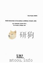 MODAL INTERACTIONS IN THE NONLINEAR OSCILLATIONS OF ELASTIC CABLES（1992 PDF版）
