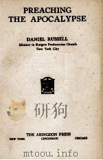 PREACHING THE APOCALYPSE 1935 PDF电子版封面