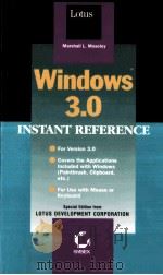 WINDOWS TM 3.0 INSTANT REFERENCE（1991 PDF版）