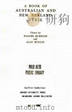 A BOOK OF AUSTRALIAN AND NEW ZEALAND VERSE（1950 PDF版）