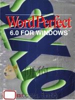 WORDPERFECT 6.0 FOR WINDOWS 1995 PDF电子版封面