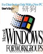 MICROSOFT WORKGROUP ADD-ON FOR WINDOWS:USER‘S GUIDE 1993 PDF电子版封面