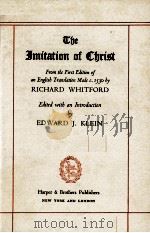 The Imitation of Christ PDF电子版封面 EDWARD J. KLEIN