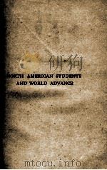 NORTH AMERICAN STUDENTS AND WORLD ADVANCE 1920 PDF电子版封面