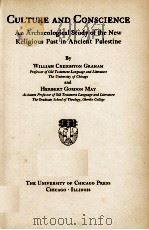 CULTURE AN CONSCIENCE（1936 PDF版）