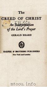 The CREED OF CHRIST（1940 PDF版）