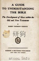 A GUIDE TO UNDERSTANDING THE BIBLE PDF电子版封面