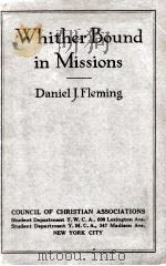 Whither Bound in Missions（1925 PDF版）