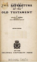 THELITERATURE OF THE OLD TESTAMENT（1945 PDF版）