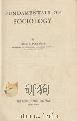 FUNDAMENTALS OF SOCIOLOGY（1938 PDF版）