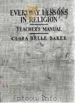 EVERYDAY LESSONS IN RELIGION（1922 PDF版）