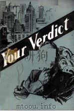 YOUR VERDICT 1981 PDF电子版封面