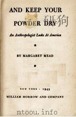 AND KEEP YOUR POOWDER DRY（1943 PDF版）