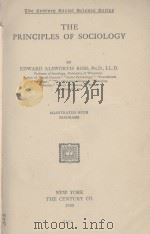 THE PRINCIPLES OF SOCIOLOGY 1920 PDF电子版封面
