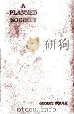 A PLANNED SOCIETY（1933 PDF版）