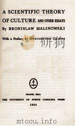 A SIENTIFIC THEORY OF CULTURE（1944 PDF版）