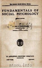 FUNDAMENTALS OF SOCIAL PSYCHOLOGY（1931 PDF版）