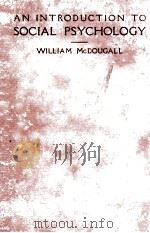 AN INTRODUCTION TO SOCIAL PSYCHOLOGY（1926 PDF版）