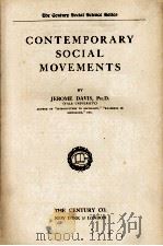 CONTEMPORARY SOCIAL MOVMENTS 1930 PDF电子版封面
