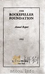 THE ROCKEFELLER FOUNDATION 1932 PDF电子版封面