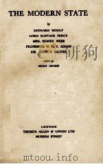 THE MODERN STATE 1933 PDF电子版封面 LEONARD WOOLF 等