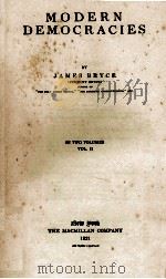MODERN DEMOCRACIES  VOL.II（1921 PDF版）