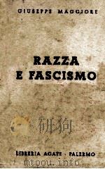 RAZZA E FASCISMO   1939  PDF电子版封面     