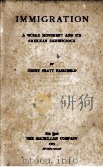 IMMIGRATION（1919 PDF版）