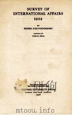 SURVEY OF INTERNATIONAL AFFAIRS 1953（1956 PDF版）