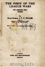 THE FIRST OF THE LEAGUE WARS（1936 PDF版）