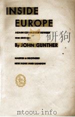 INSIDE EUROPE（1938 PDF版）